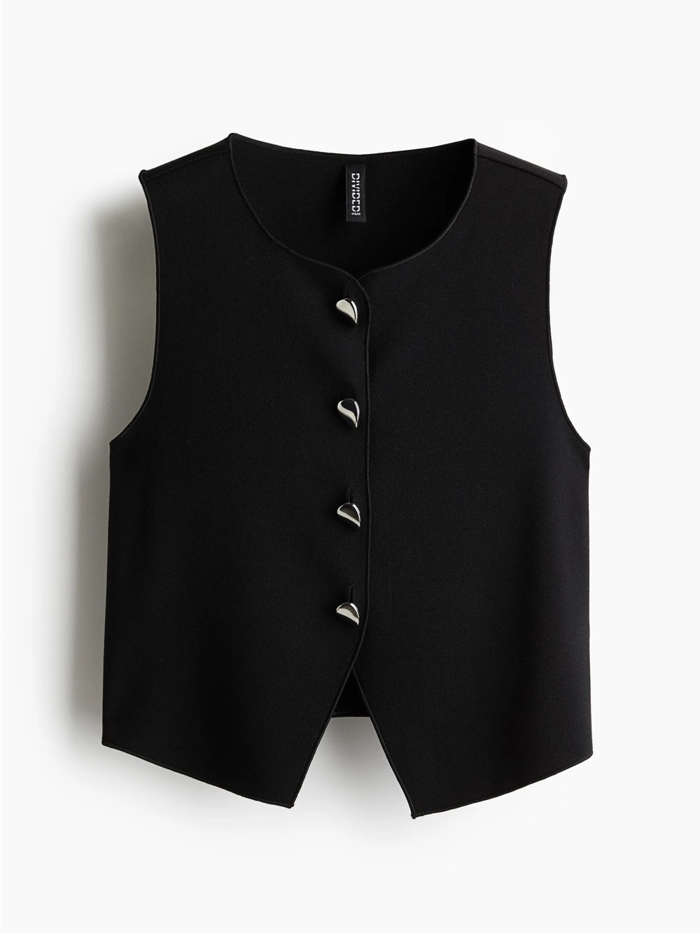 ✨5FOR25✨ H&M Black Sleeveless Button Vest